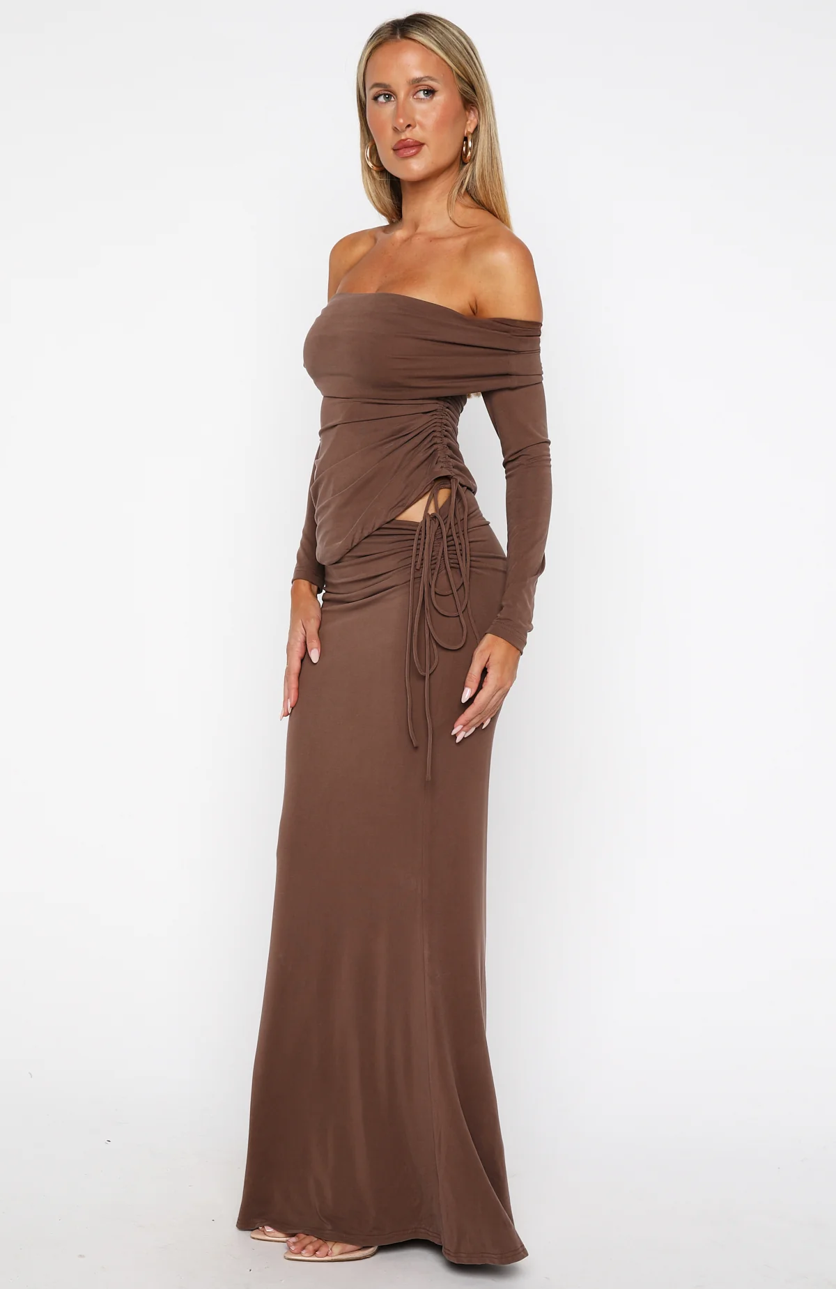 I'm Not Sorry Maxi Skirt Coffee