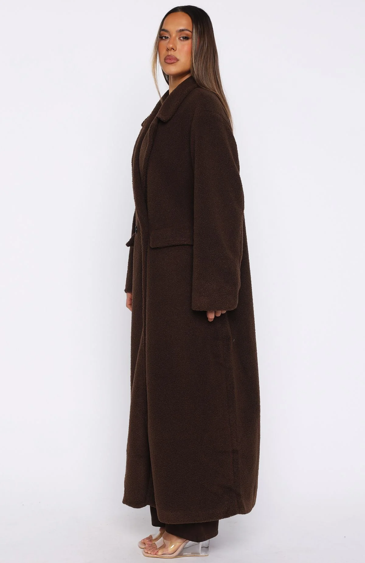 Got To Go Teddy Coat Coffee