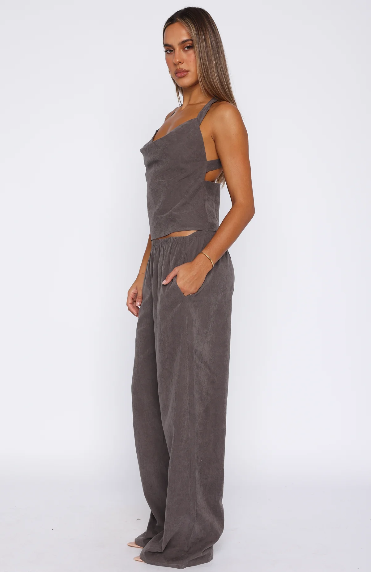 Take A Stance Pants Charcoal