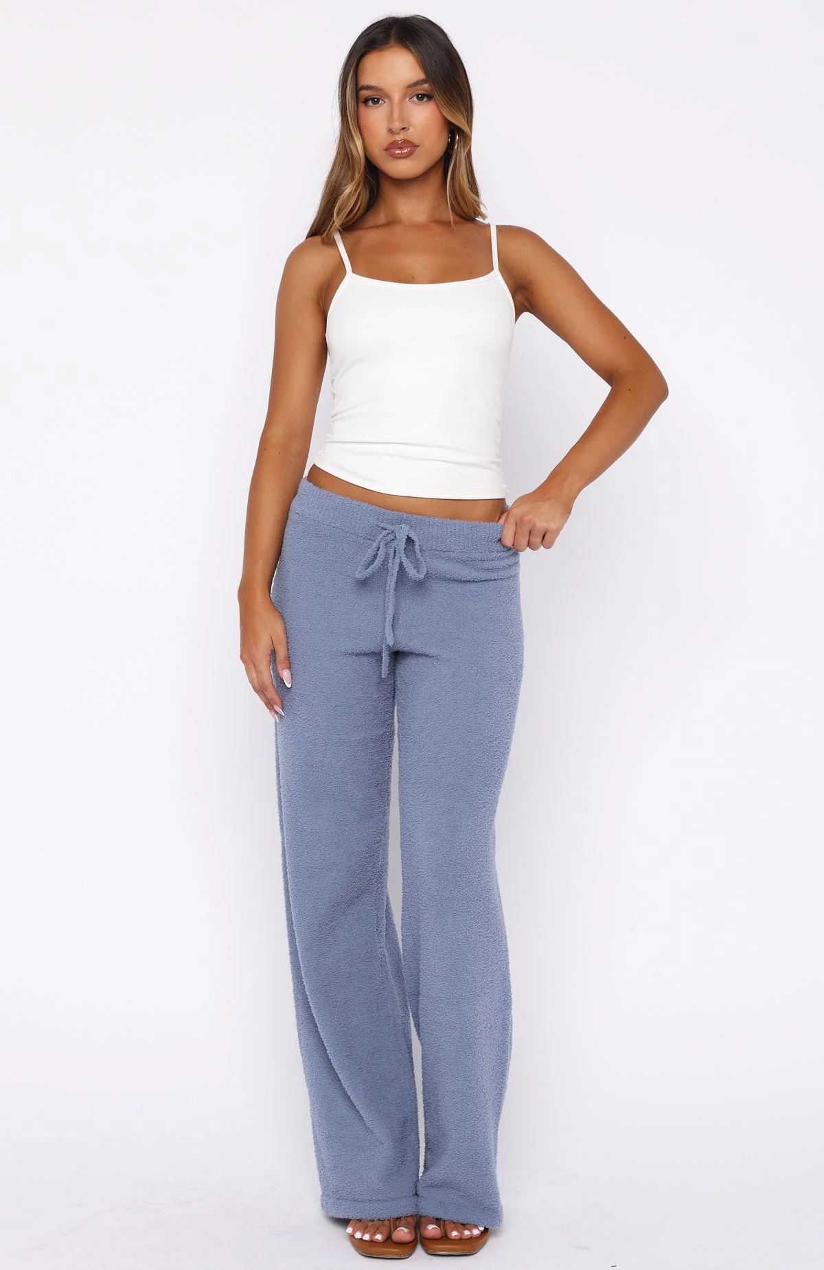Act Natural Knit Pants Steel