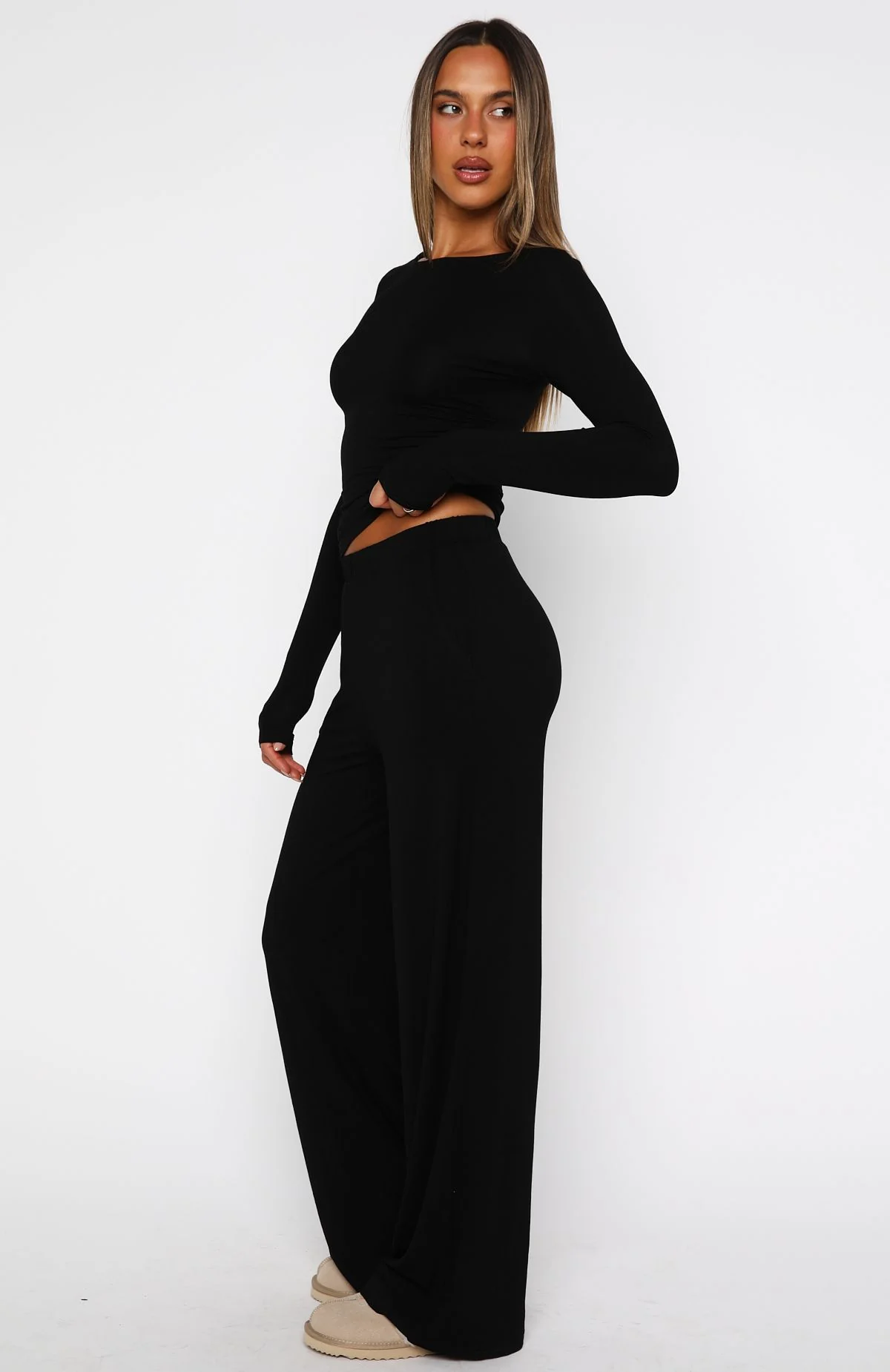 Softly Slumbering Pyjama Set Black