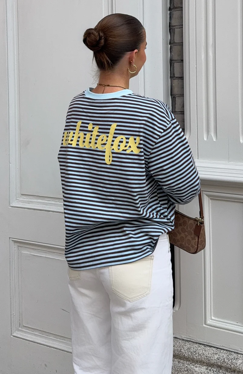 Catch The Drift Long Sleeve Tee Blue/Choc Stripe