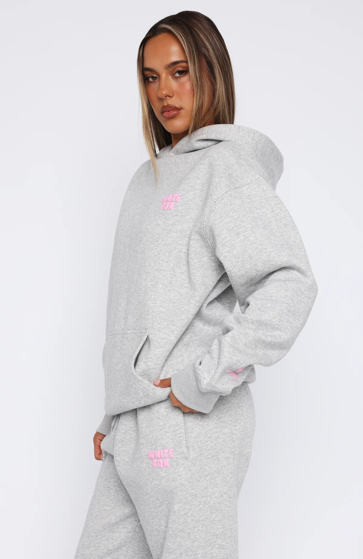 11th Street Keeping It Real Oversized Hoodie Jelly Bean