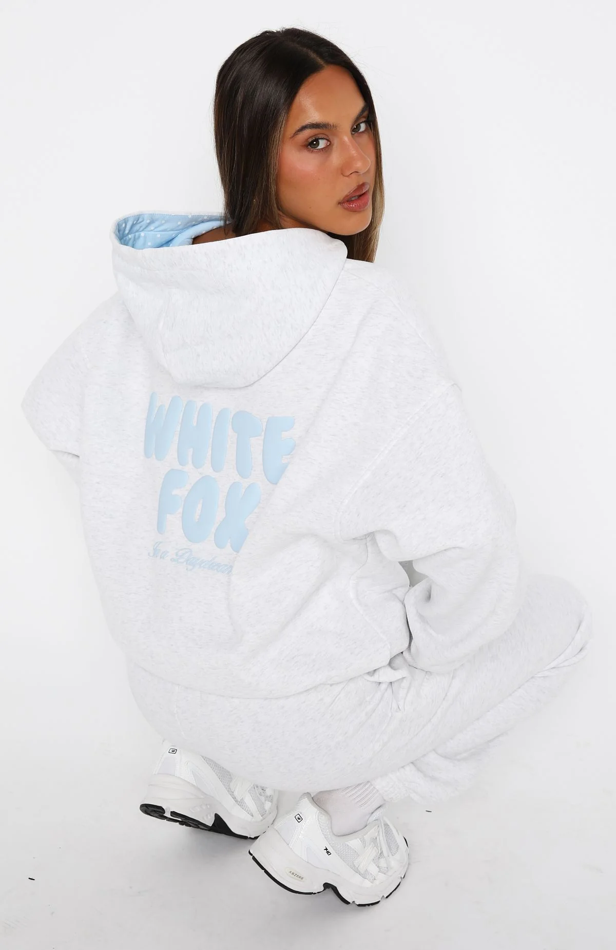 Daydreamers Nadia Oversized Hoodie Grey Marle