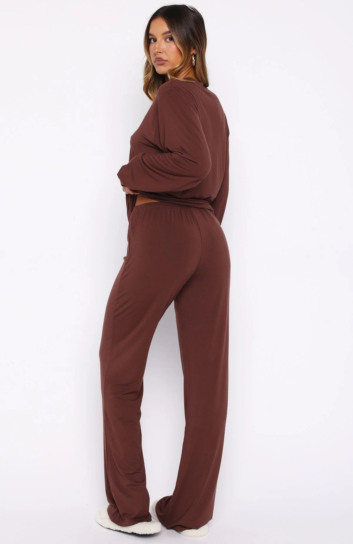 Slow Life Pyjama Pants Chocolate