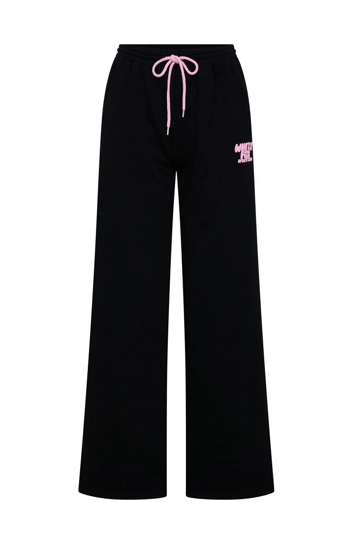 Club 14 Allie Wide Leg Sweatpants Black