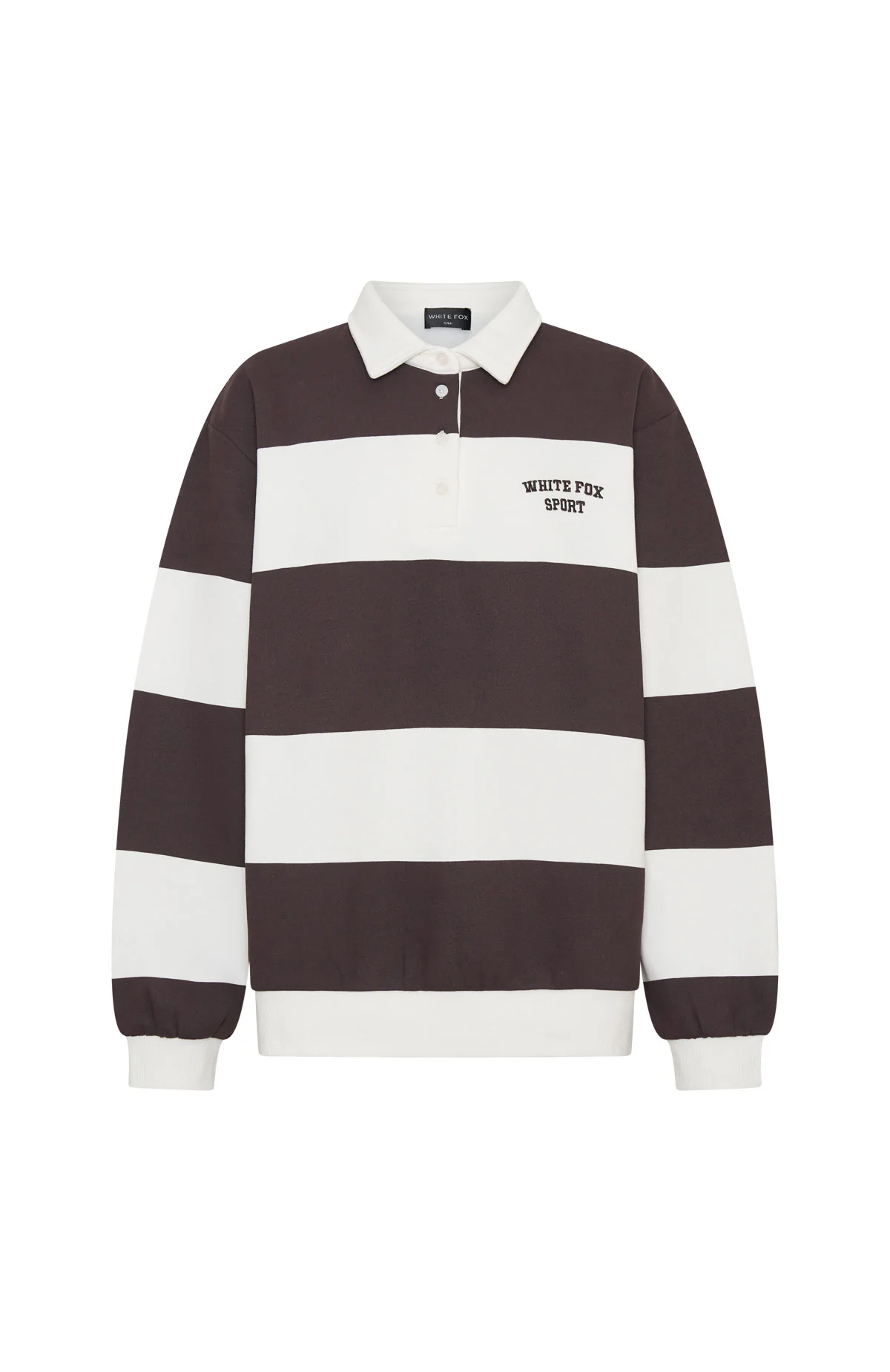 Make It Known Oversized Henley Sweater Dark Chocolate