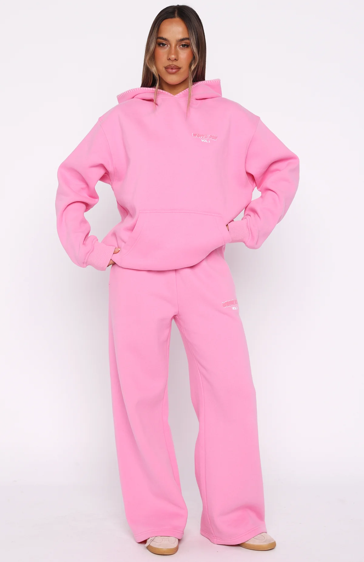 Vol. 1 Oversized Hoodie Bubblegum