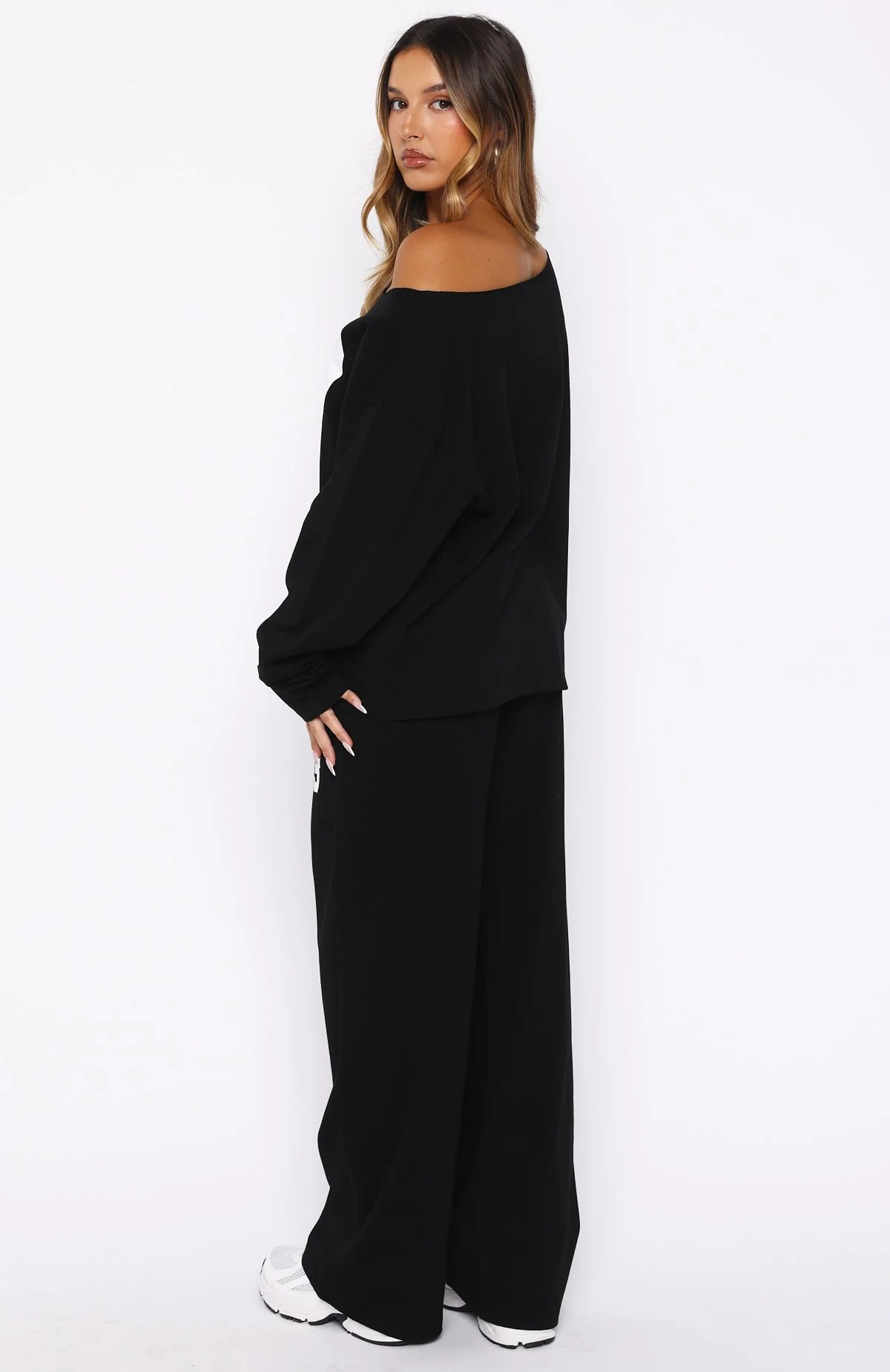 Only One Left Track Pants Black