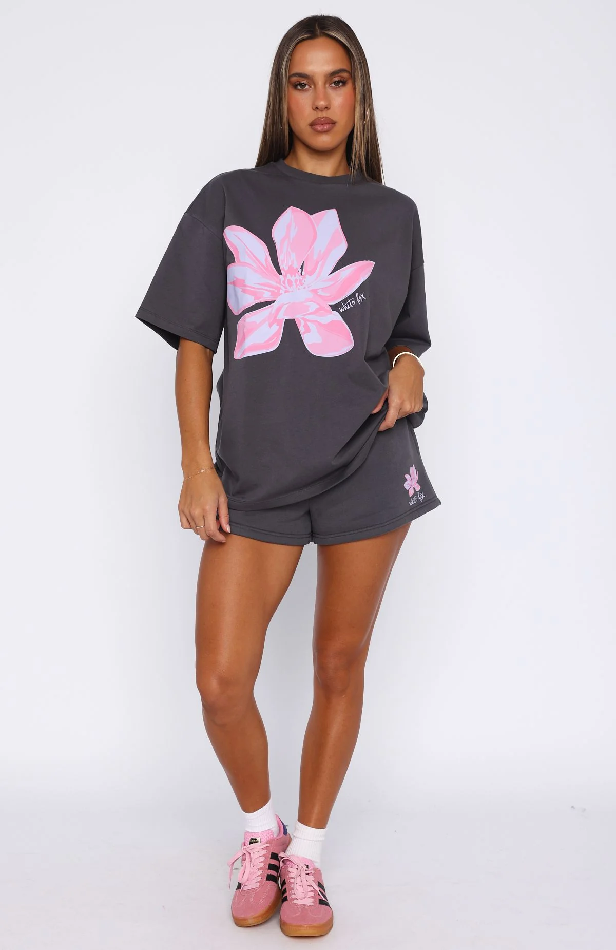 Pick You A Flower Lounge Shorts Volcanic