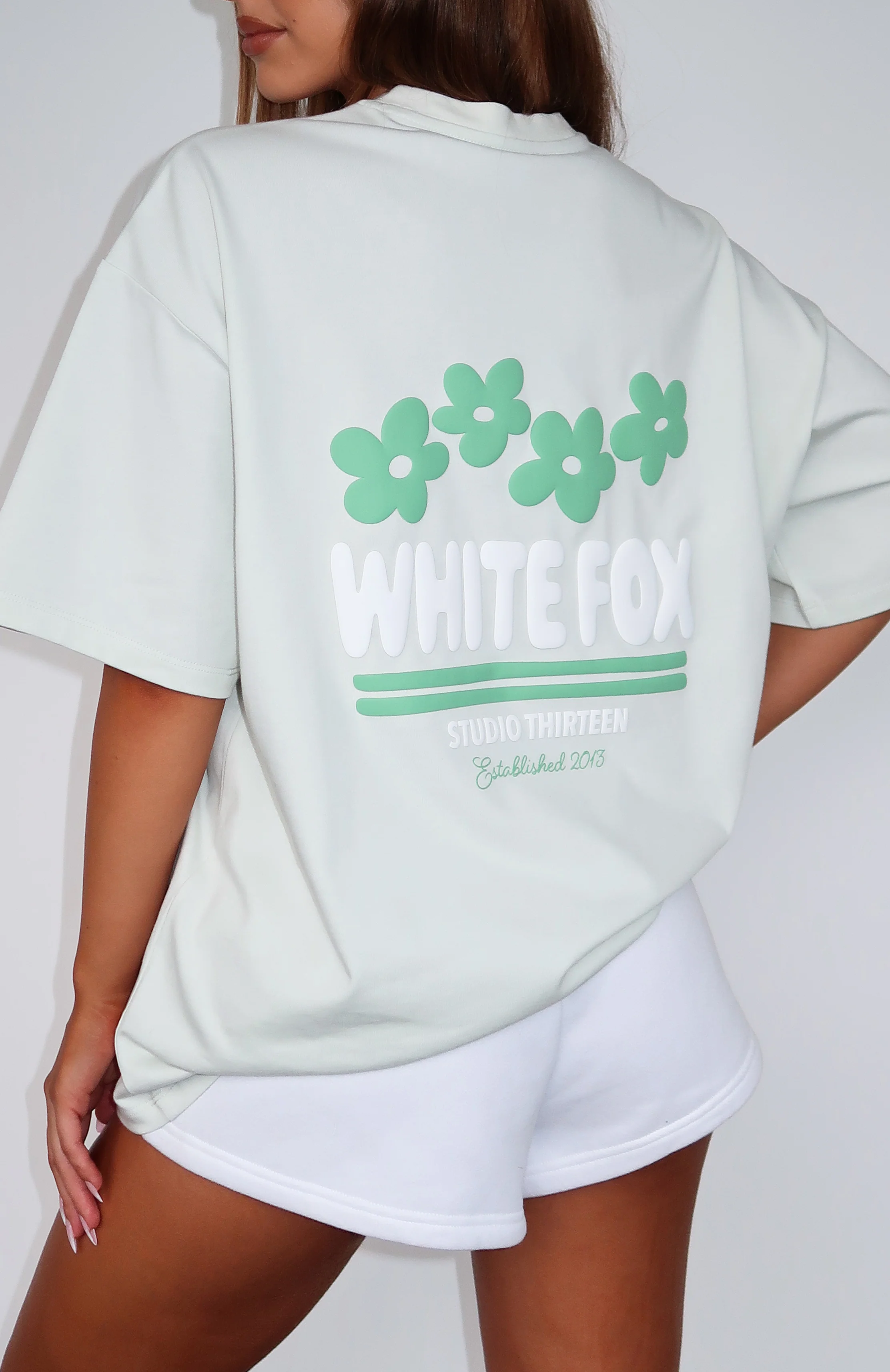 Tropic Time Oversized Tee Sage