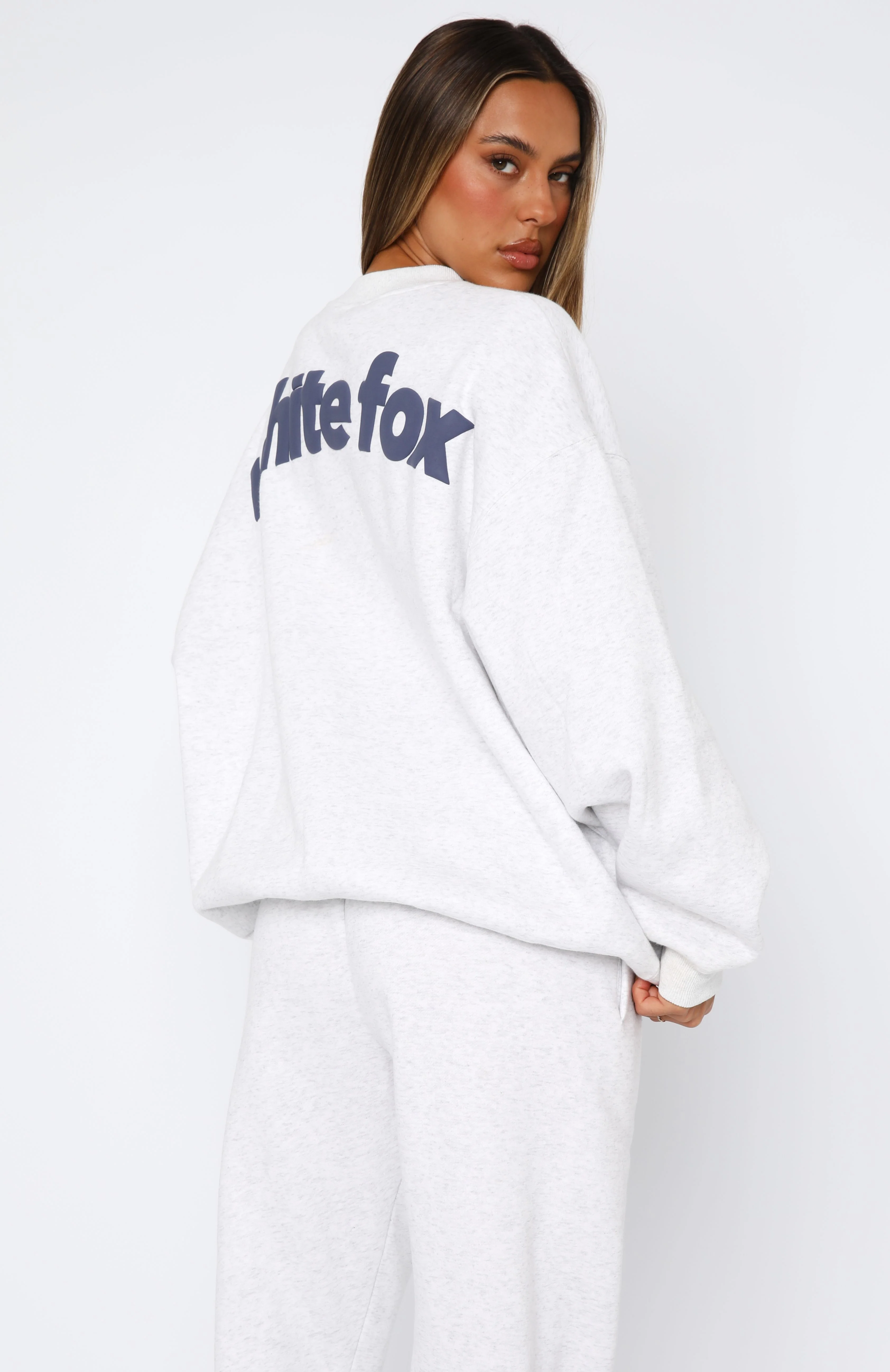 From The Archives Freya Oversized Sweater Grey Marle