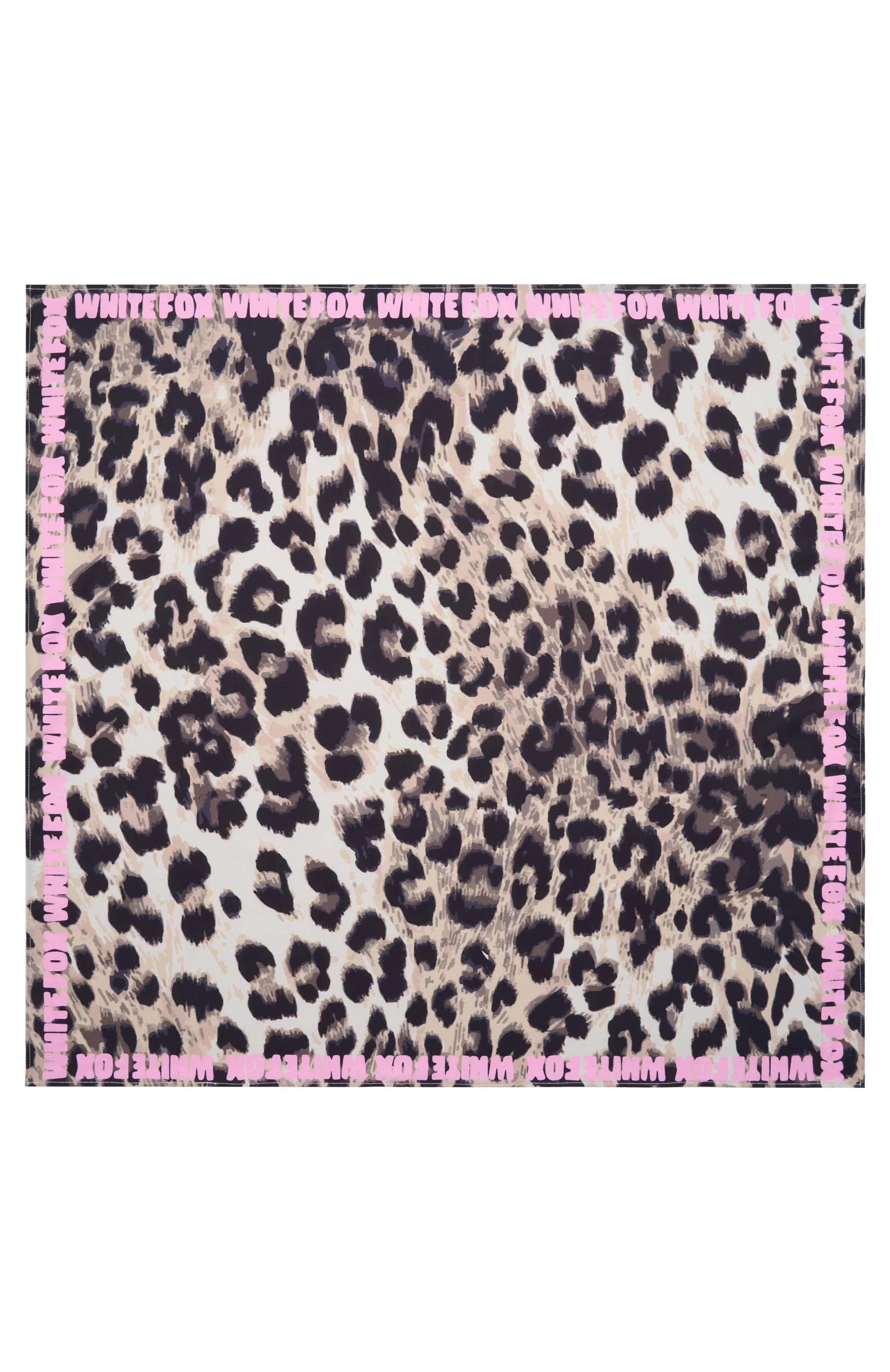 11th Street She's So Lucky Head Scarf Leopard Splice