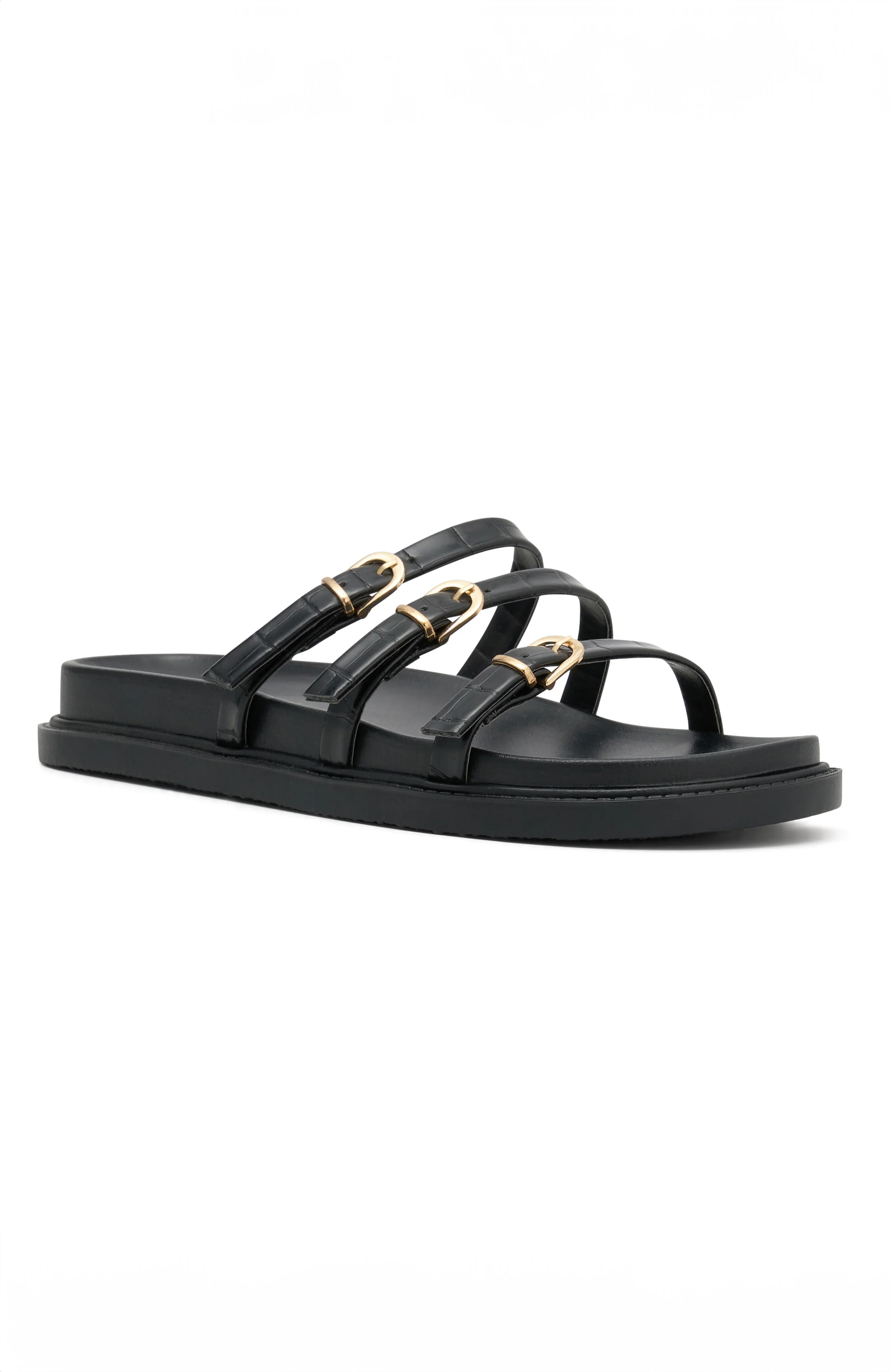 Ariela Sandals Black Croc