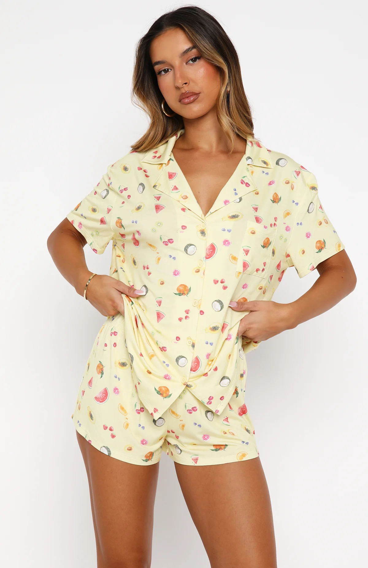 Dreamscape Printed Pyjama Set Fruit Salad