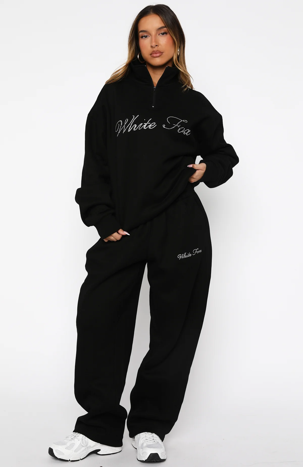 Make It Or Break It Quarter Zip Sweater Black