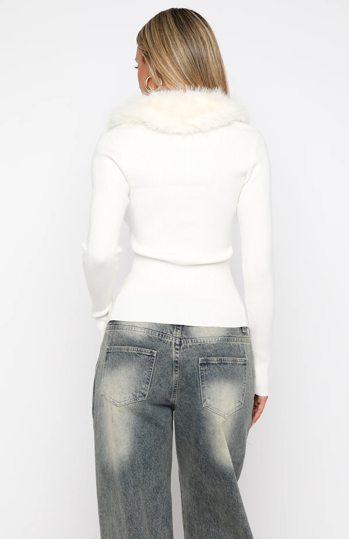 All Bundled Up Knit Cardigan Snow White