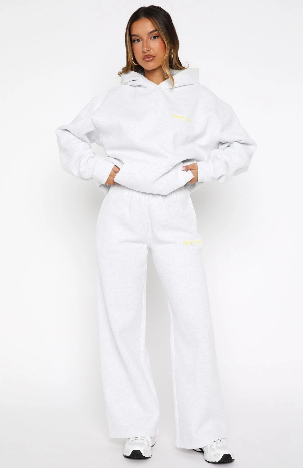 Vol. 1 Wide Leg Sweatpants Grey Marle