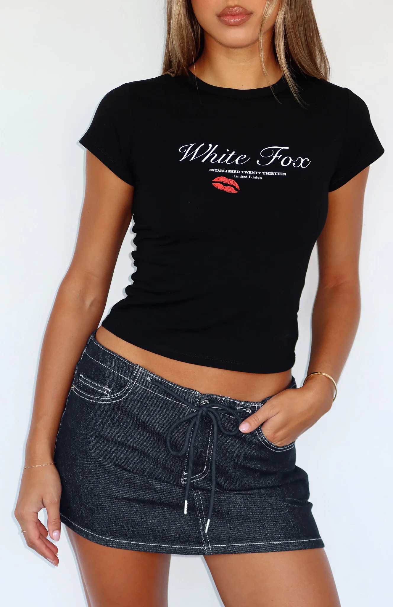 Ahead Of The Game Baby Tee Black