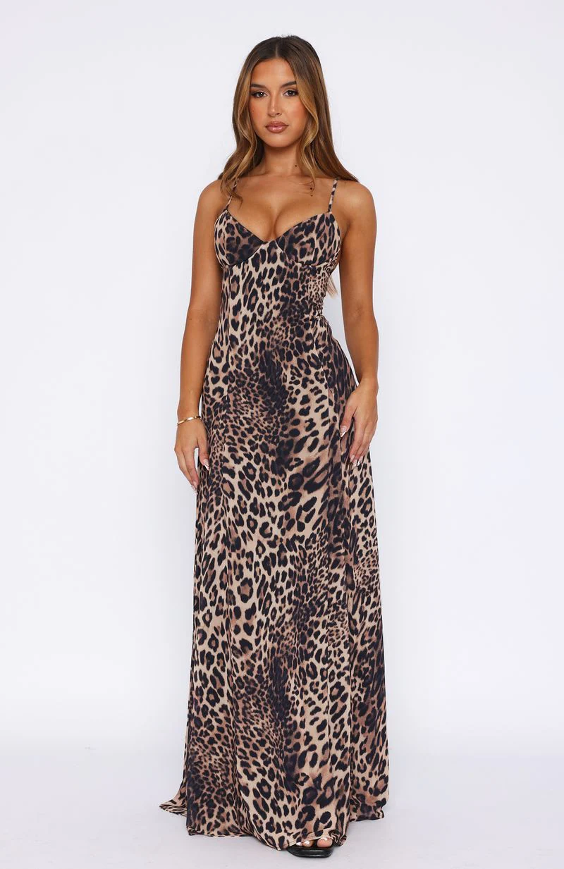 A Day In Nice Maxi Dress Leopard