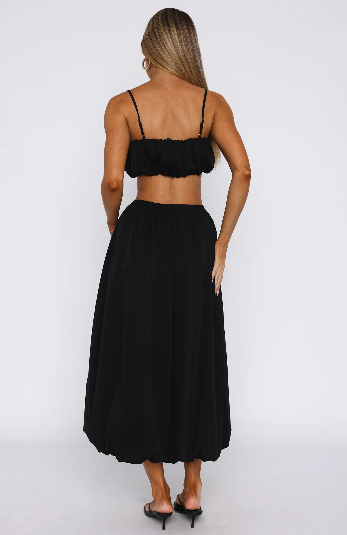All I Wanted Was You Midi Skirt Black
