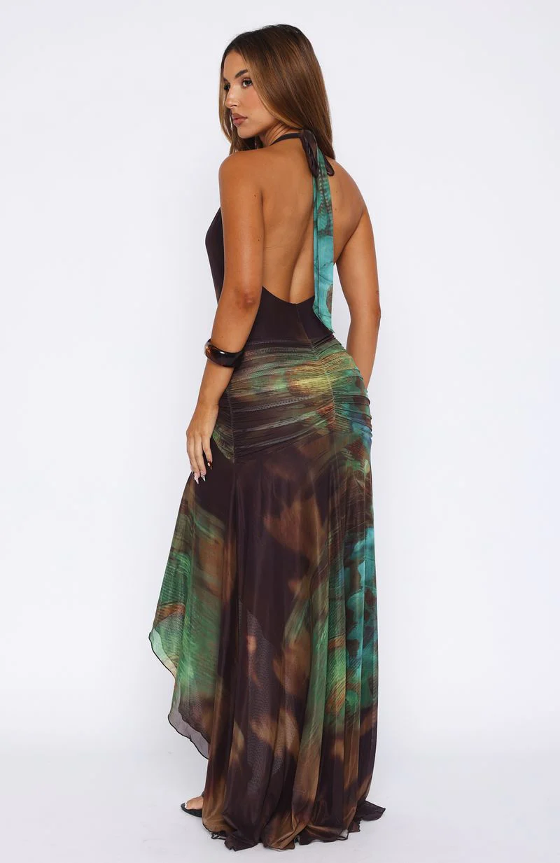 All I See Is You Maxi Halter Dress Butterfly Dreams