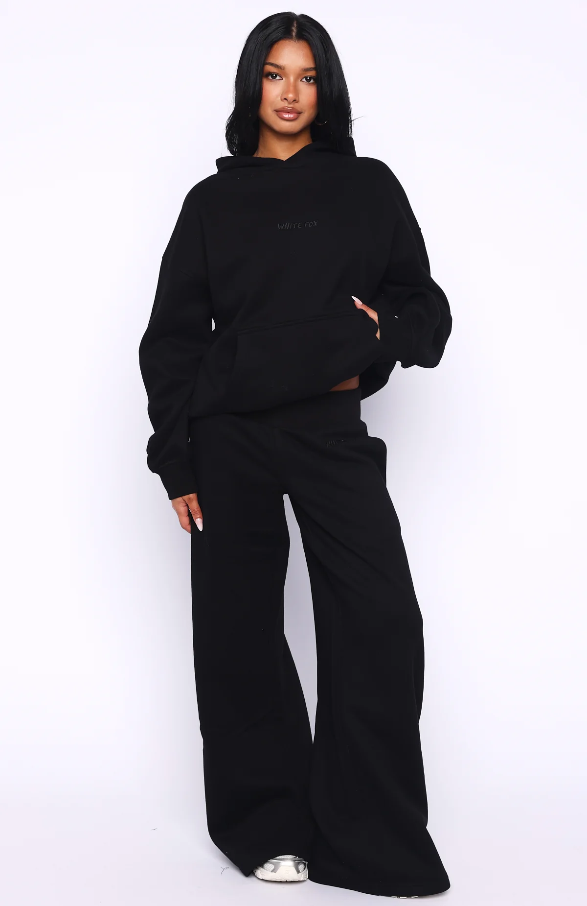 Come A Long Way Oversized Hoodie Black