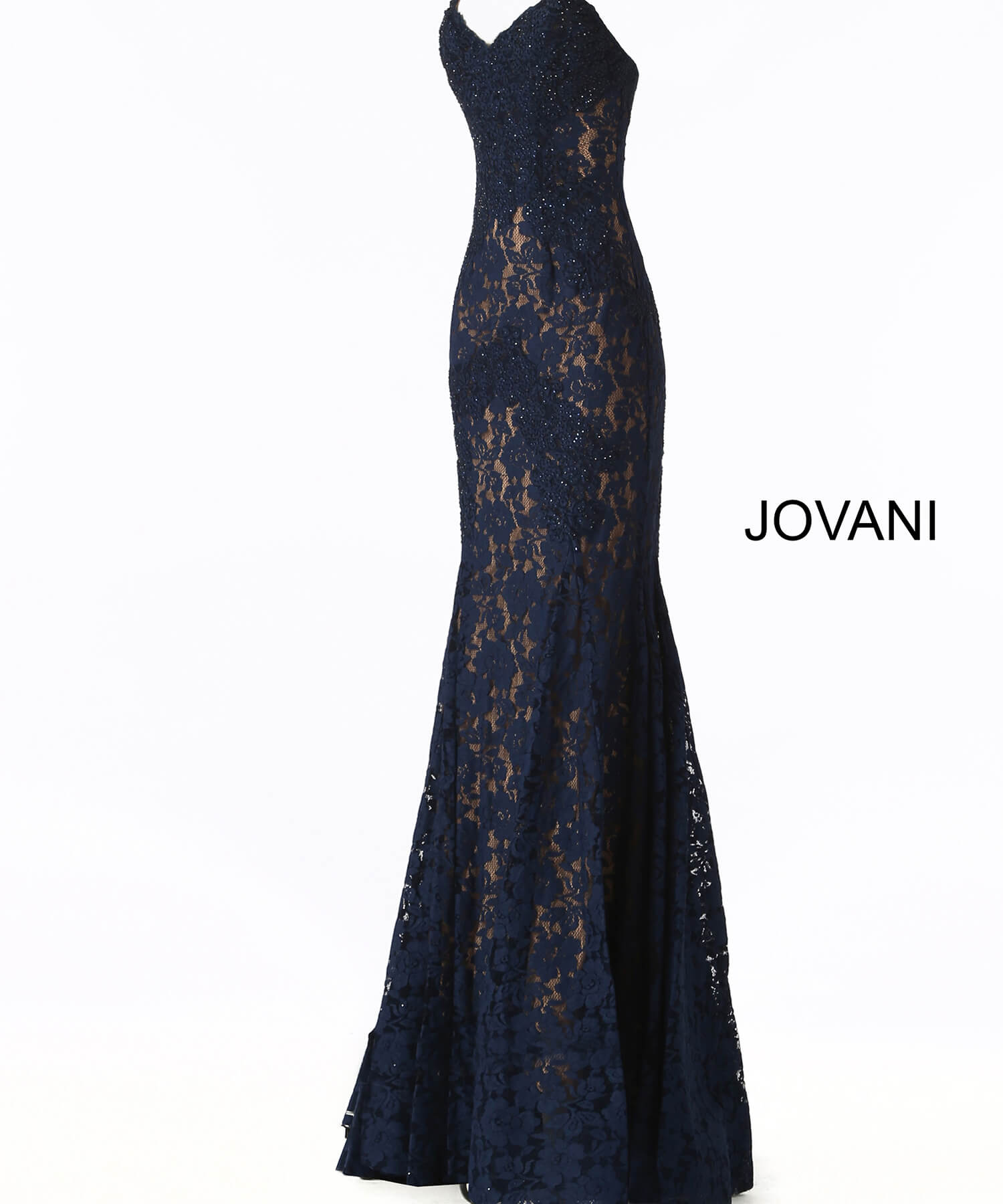 Jovani 37334 Long sweetheart embellished lace prom dress Fitted Mermaid ...