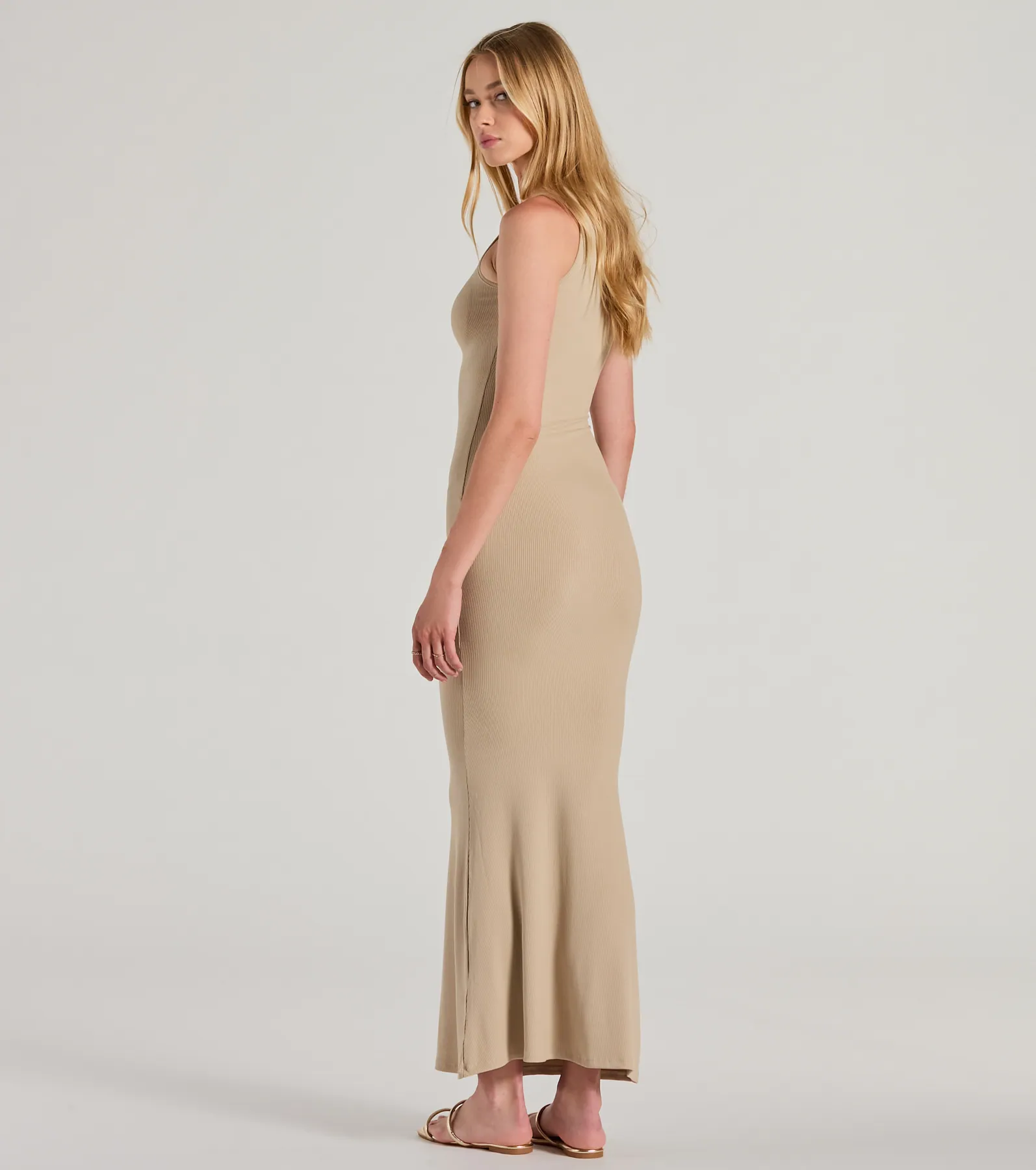 Laid Back Fave Crew Neck Tank Maxi Dress