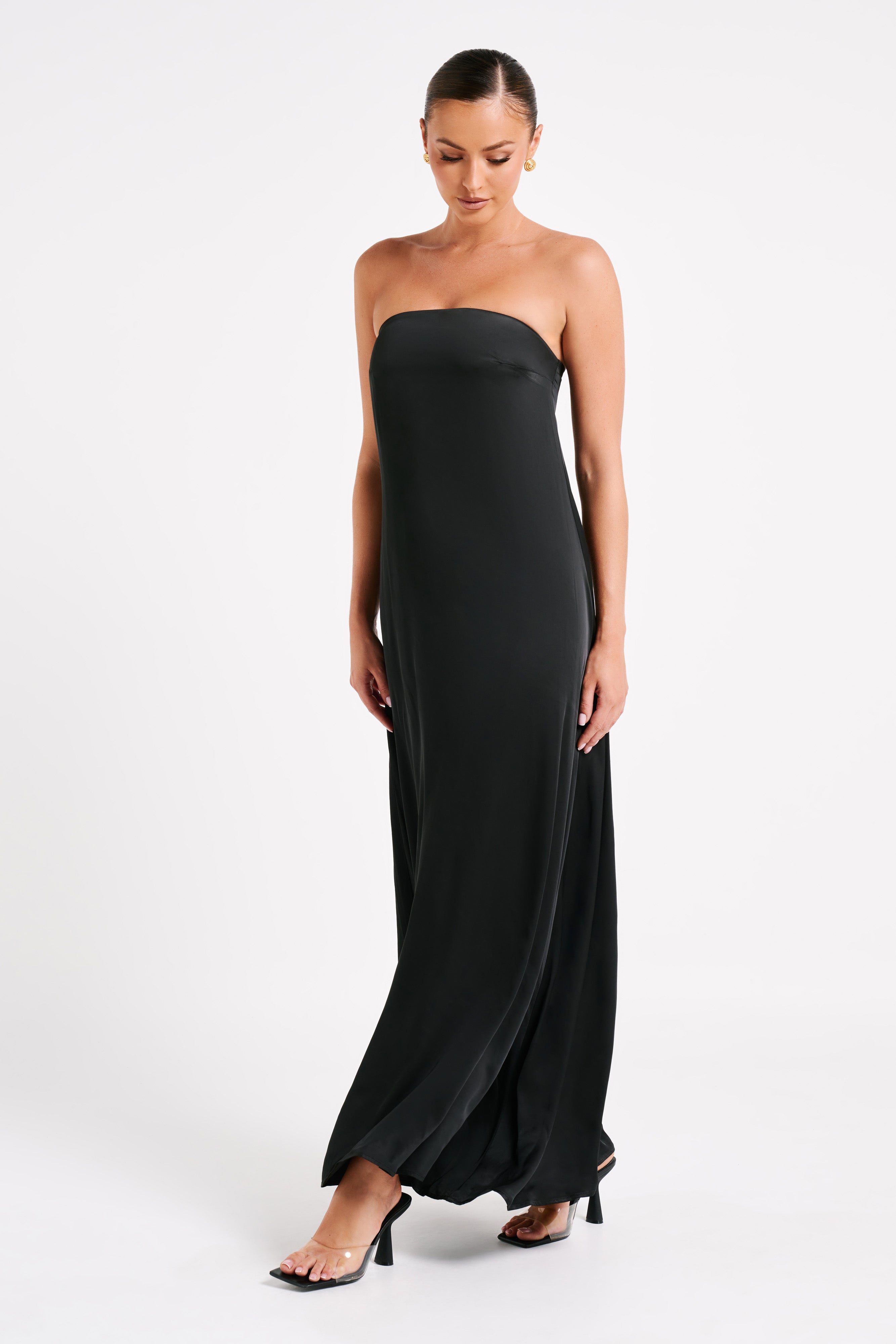 MESHKI Luisa Strapless Maxi Dress - Black