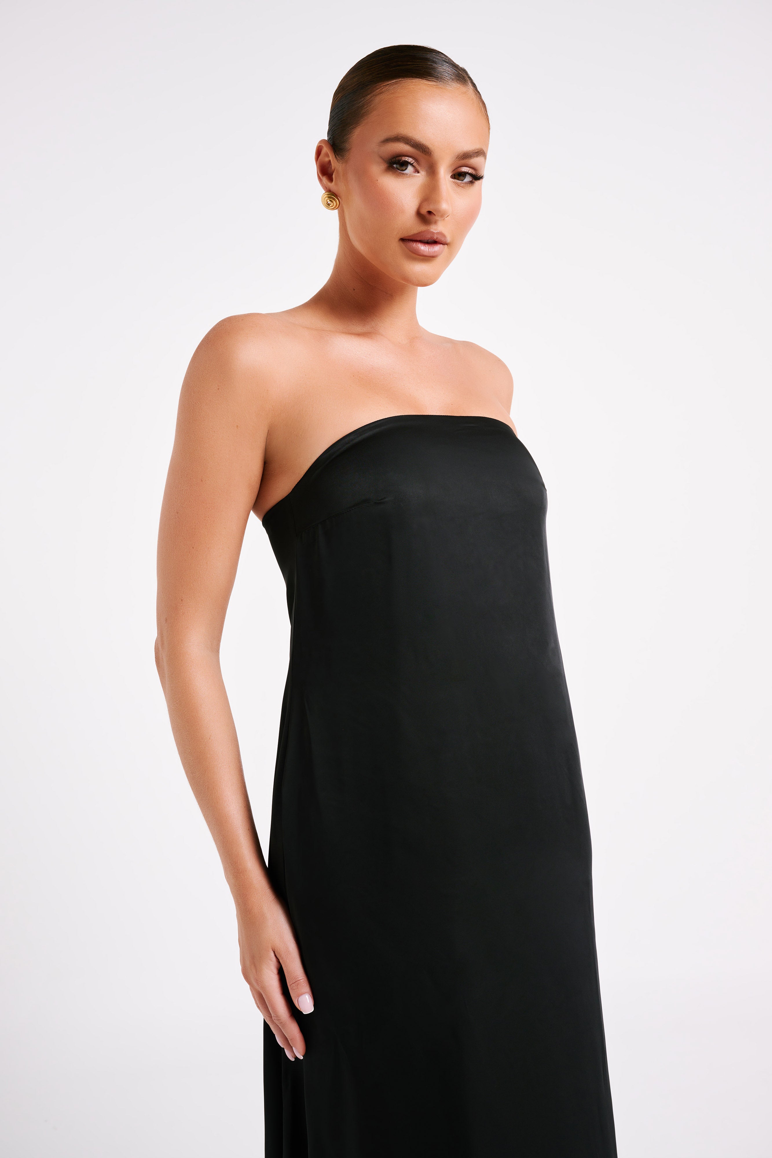 MESHKI Luisa Strapless Maxi Dress - Black