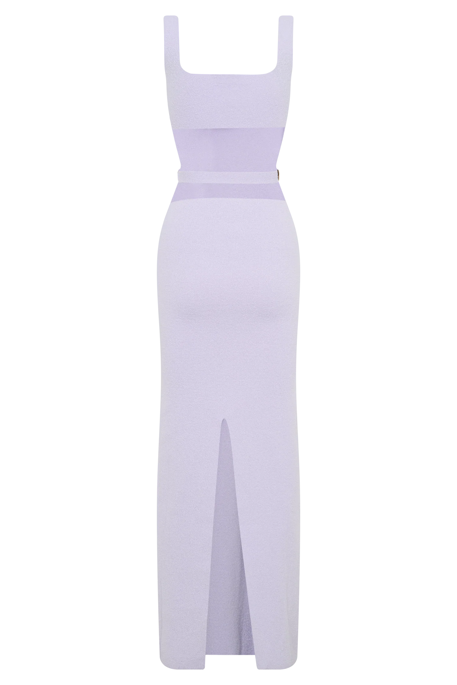Alysanne Cut Out Knit Maxi Dress - Lilac