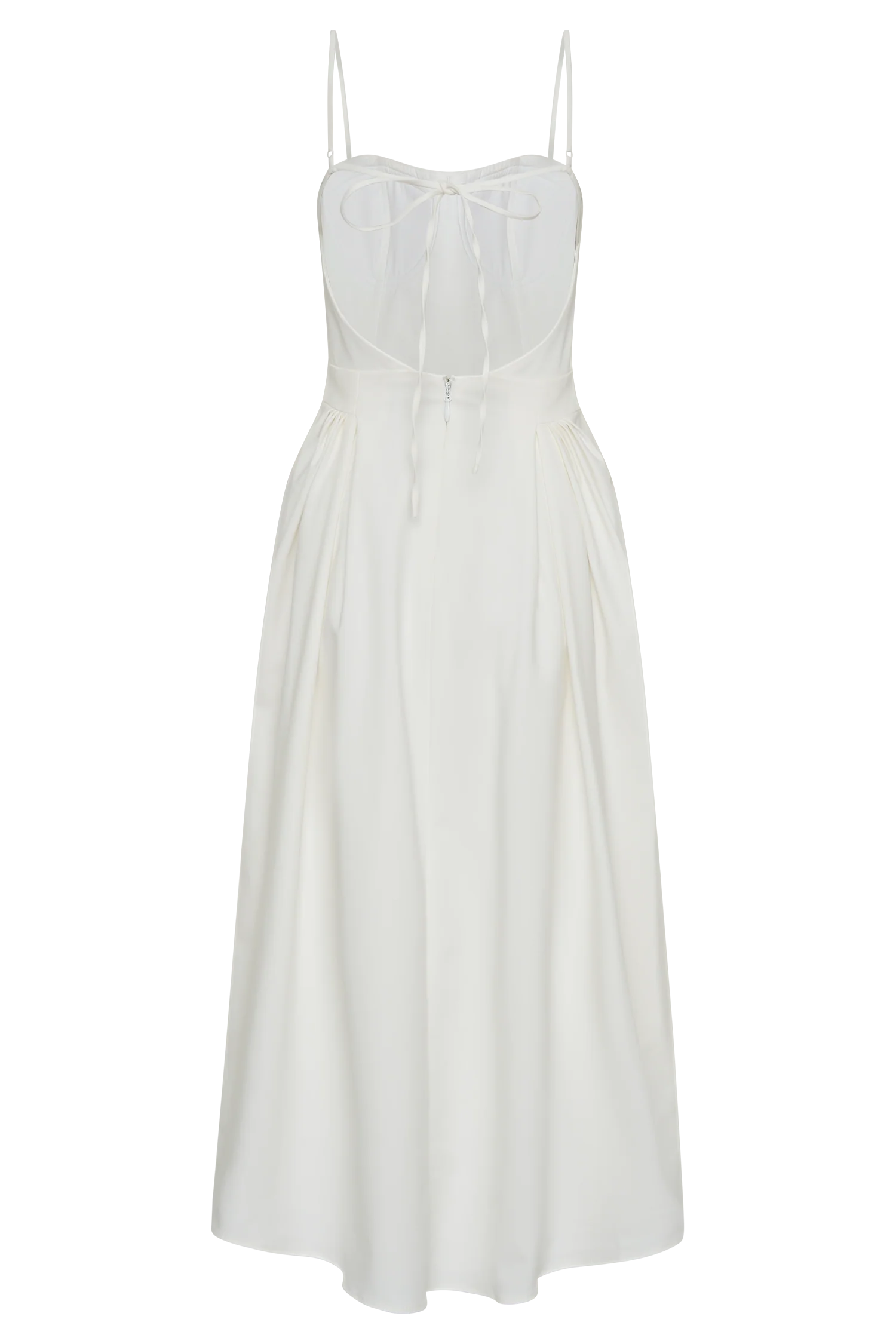 Rebecca Cotton Midi Dress - White