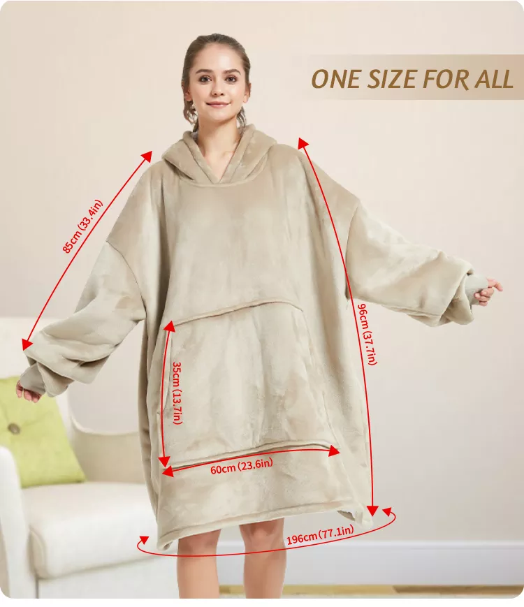 Oversized Giant blanket Hoodie Navy