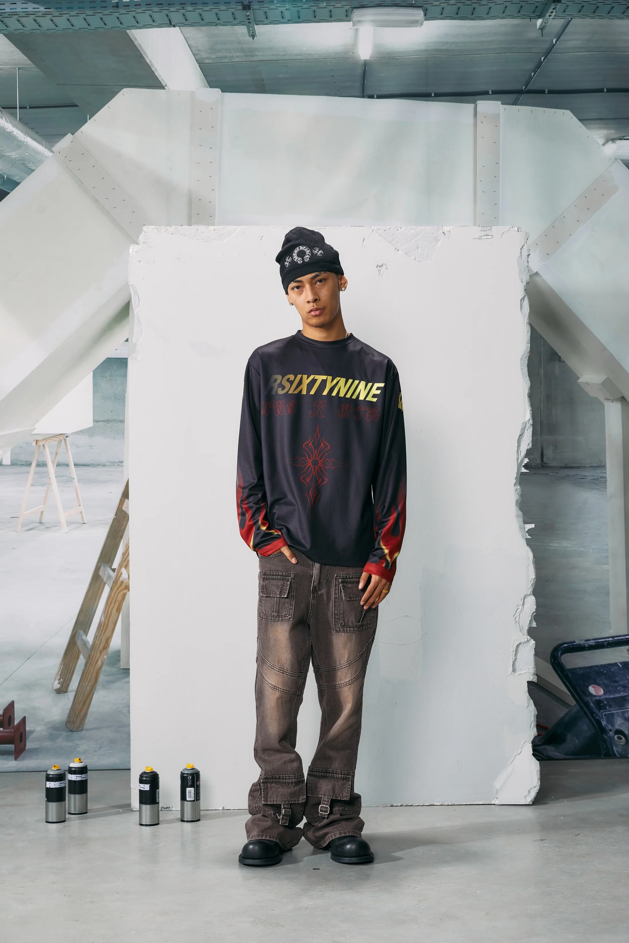 R69 Playing With Love Denim Pants