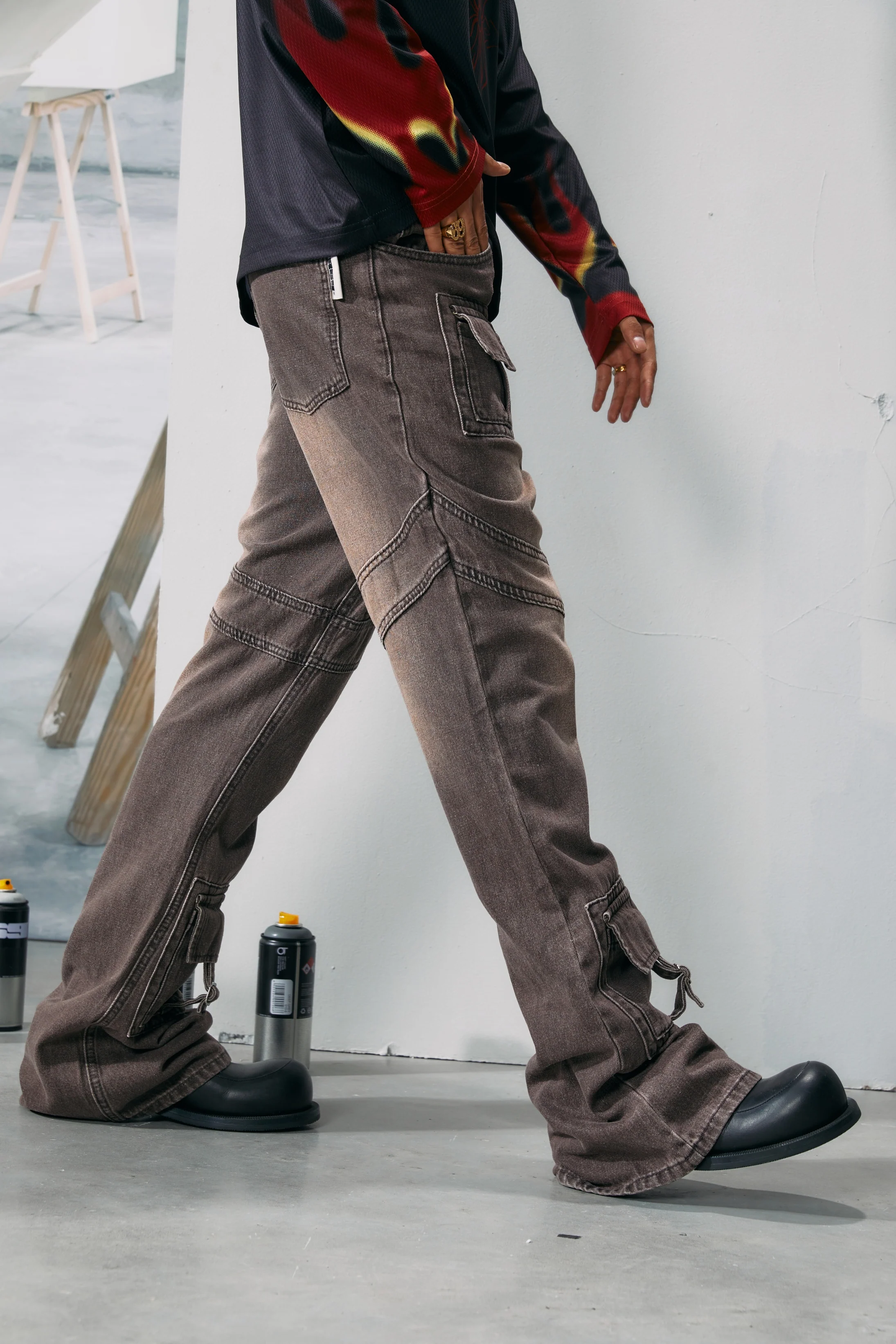 R69 Playing With Love Denim Pants