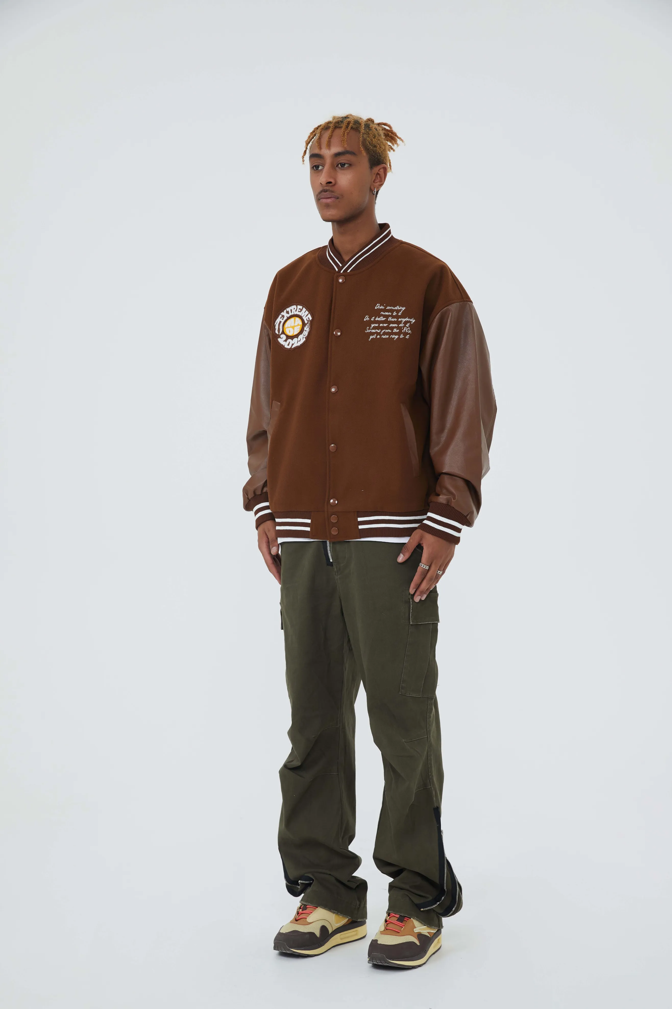 Nascar Patchwork Varsity Jacket