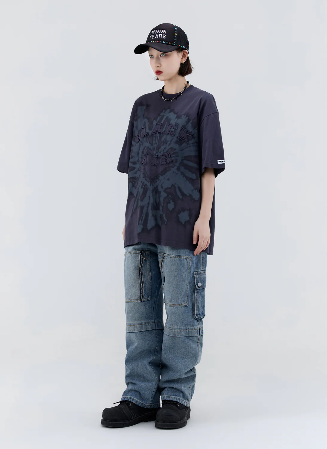 Blackair Mulberry Logo Patchwork T-Shirt
