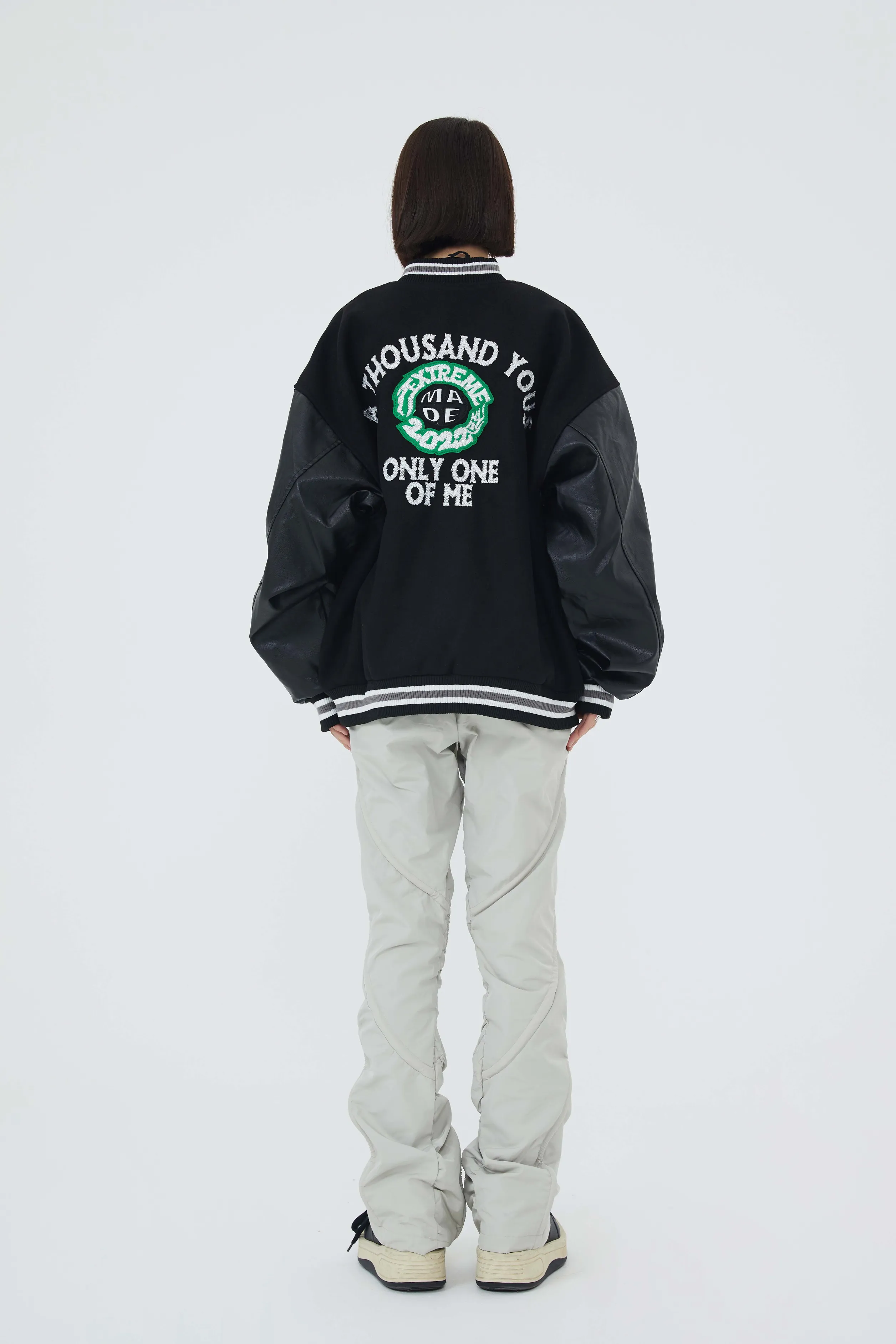 Nascar Patchwork Varsity Jacket