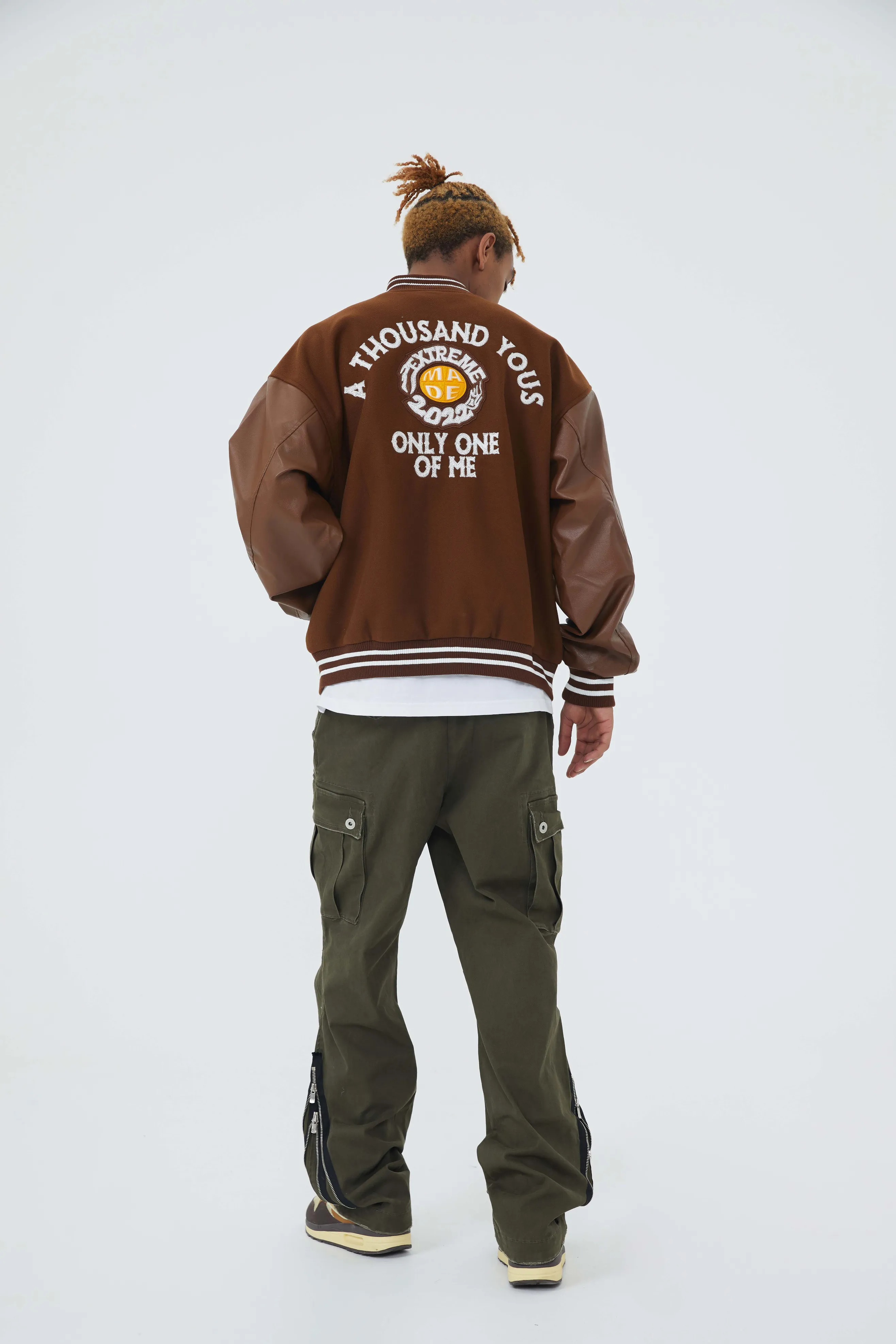 Nascar Patchwork Varsity Jacket