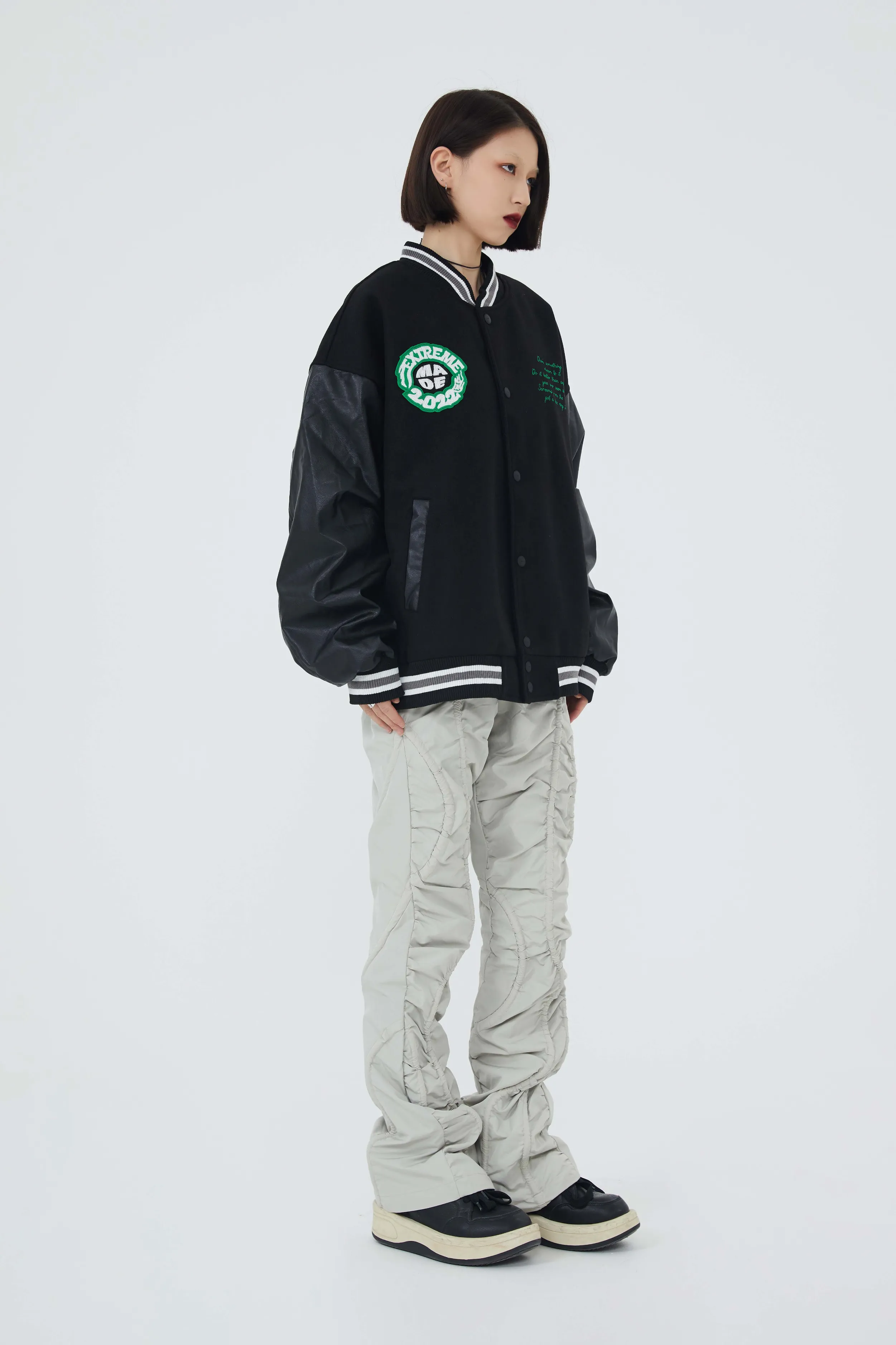 Nascar Patchwork Varsity Jacket