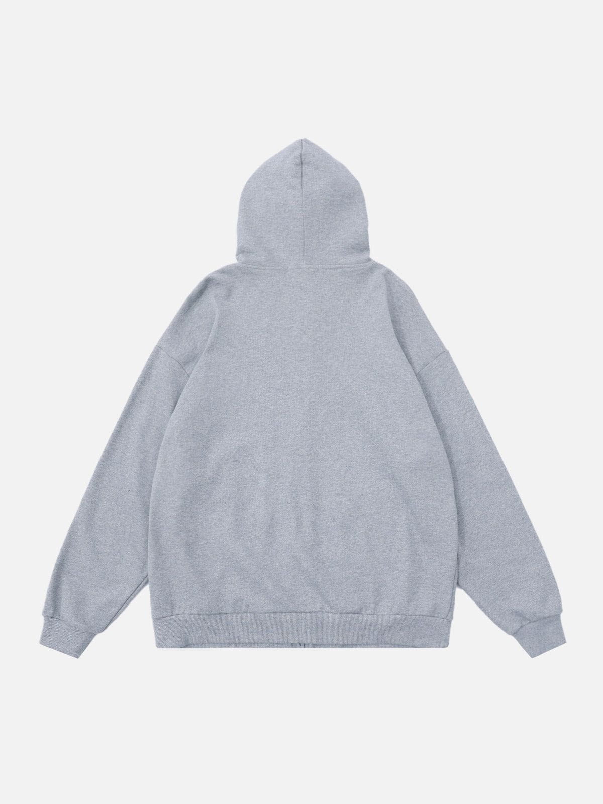 Aelfric Eden Flame Apple Print Zip Up Hoodie