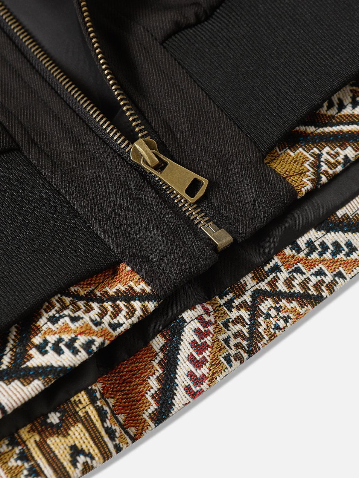 Aelfric Eden Fair Isle Patchwork Zip Up Hoodie