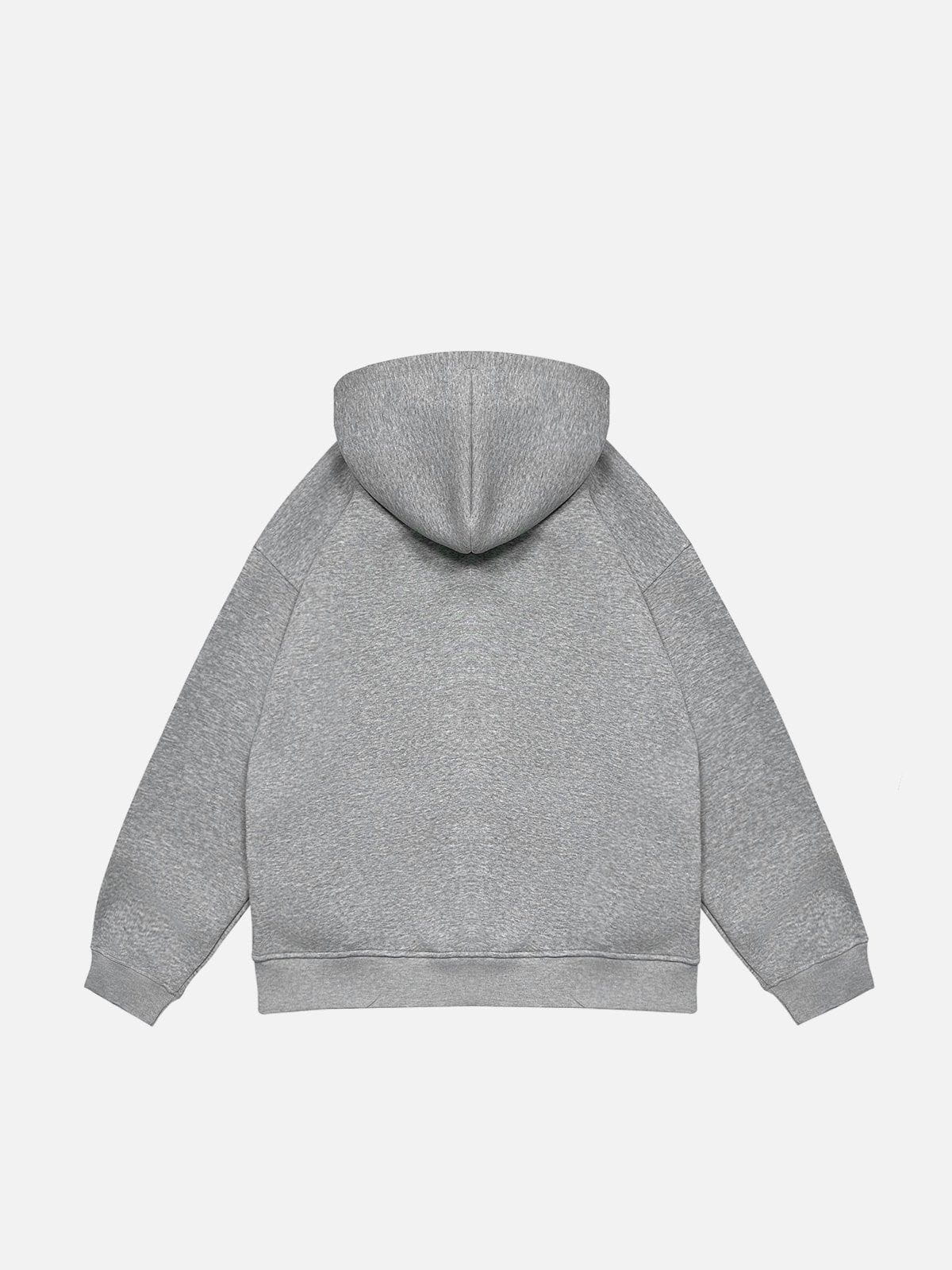 Aelfric Eden Plaid Double Layer Zip Up Hoodie