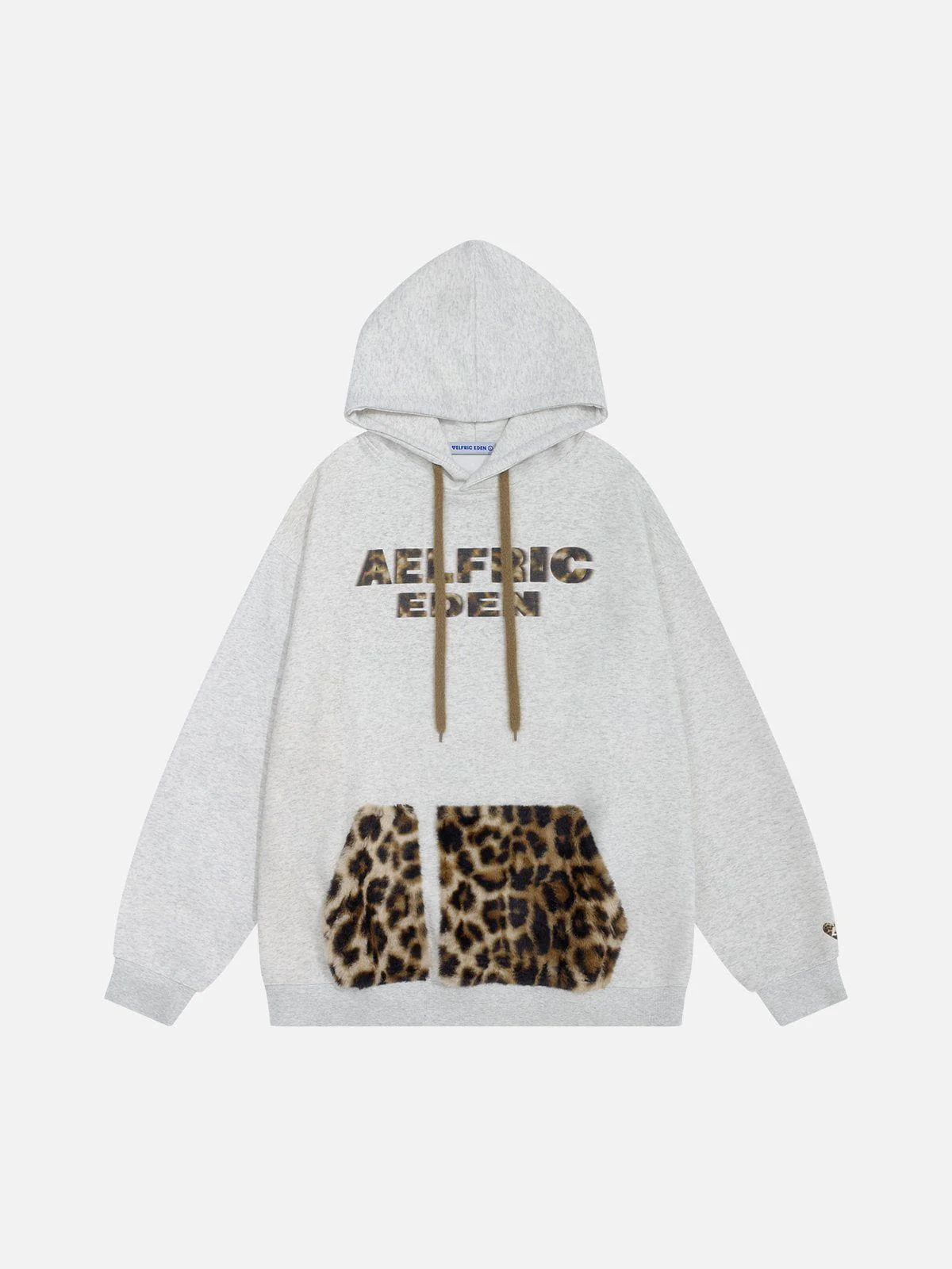 Aelfric Eden Leopard Print Patchwork Hoodie [Recommended By @regi._.mac]