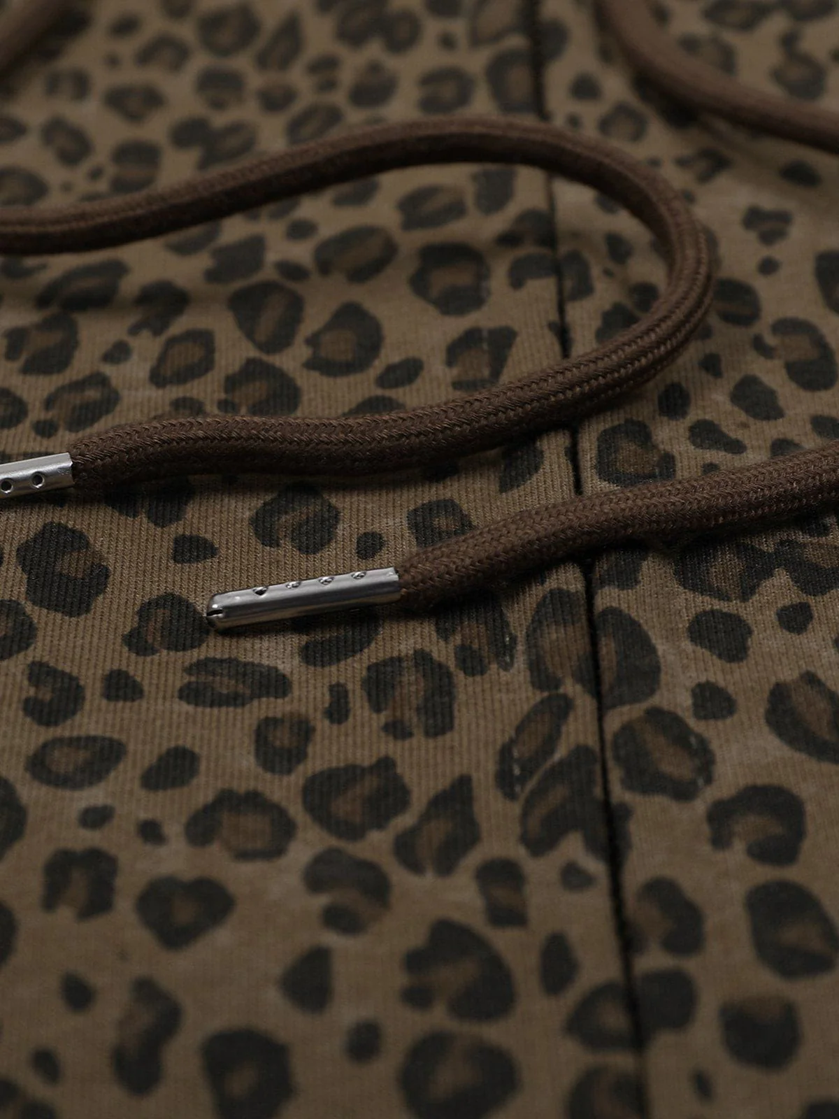 Aelfric Eden Leopard Print Zip Up Hoodie