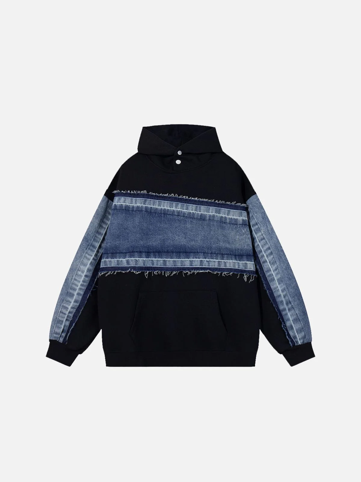 Aelfric Eden Denim Patchwork Hoodie