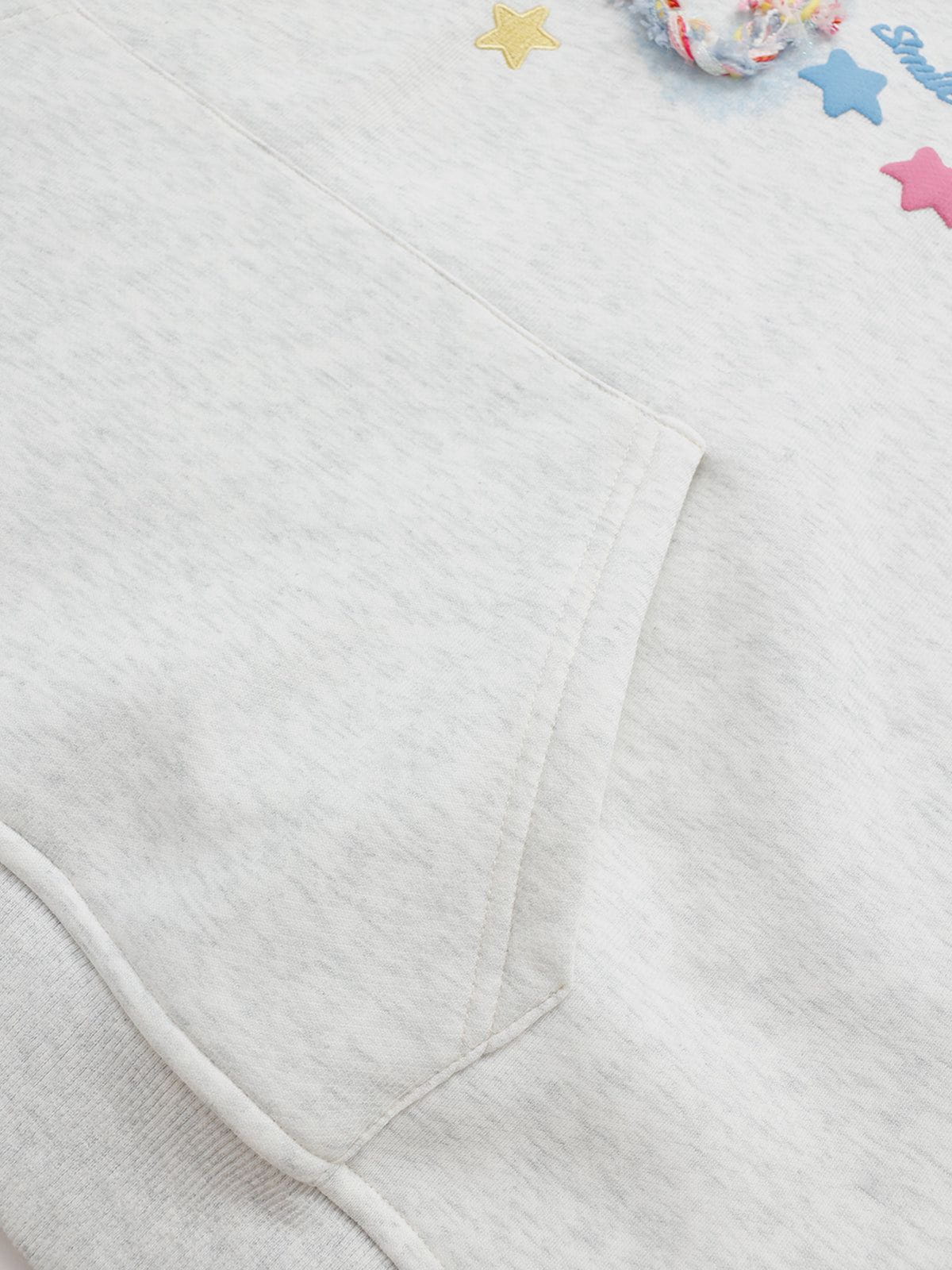 Aelfric Eden Denim Star Applique Embroidery Hoodie