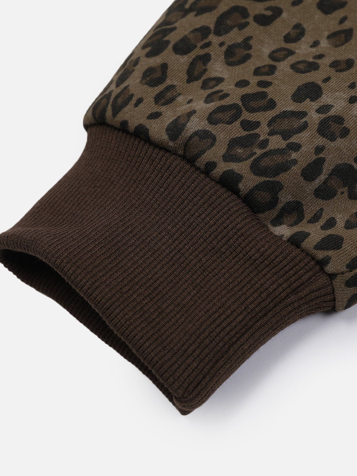 Aelfric Eden Leopard Print Zip Up Hoodie