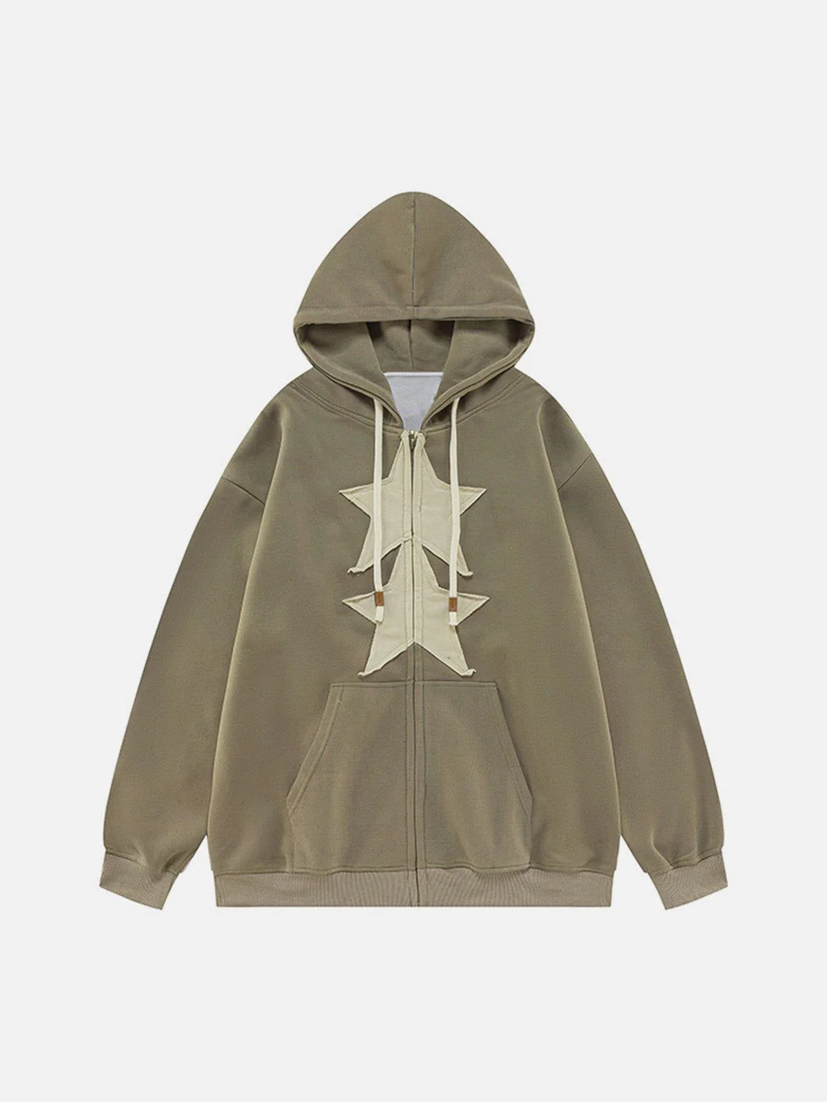 Aelfric Eden Embroidery Star Zip Up Hoodie